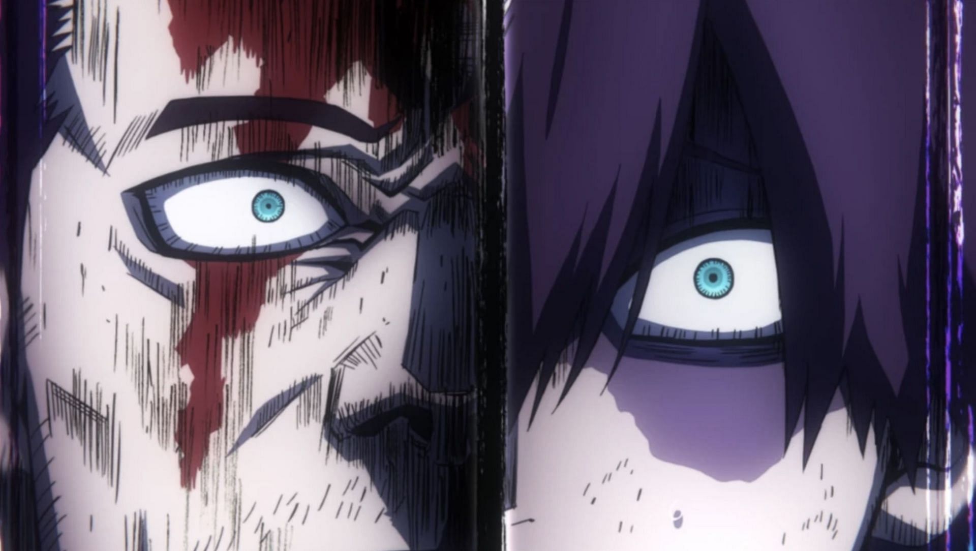 Endeavor and Shoto Todoroki as seen in anime (Image via Studio Bones)